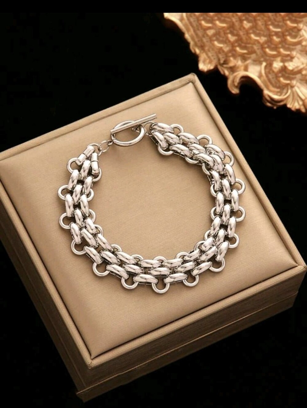 Classic Silver Link Bracelet - Women's Jewelry